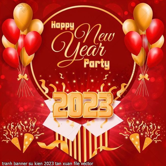 tranh banner su kien 2023 tan xuan file vector